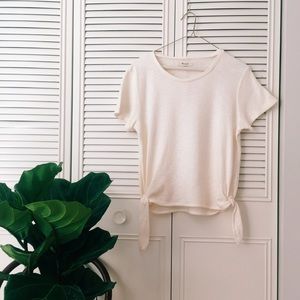 NWT Madewell Texture & Thread Modern Tie Side Top